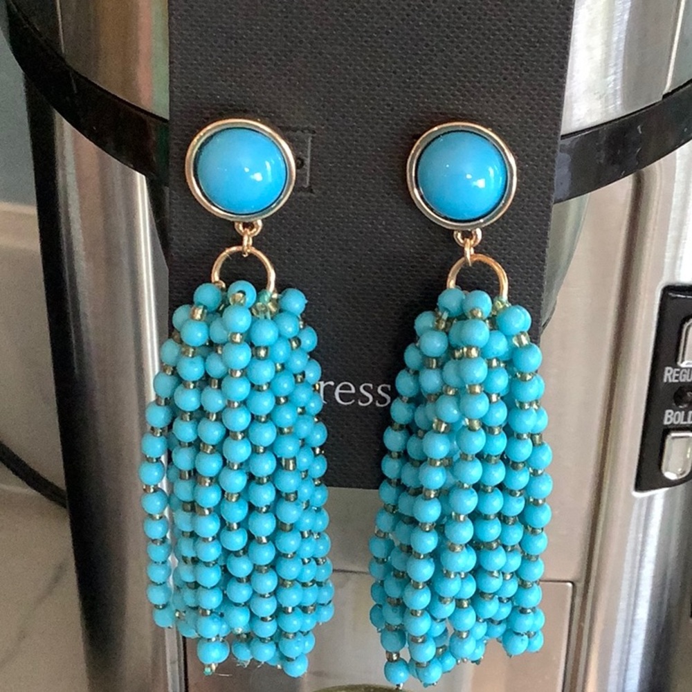 Nordstrom Turquoise Tassel Earrings